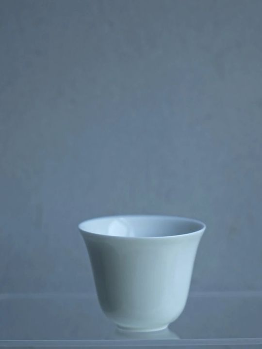 隐山堂牙白杯